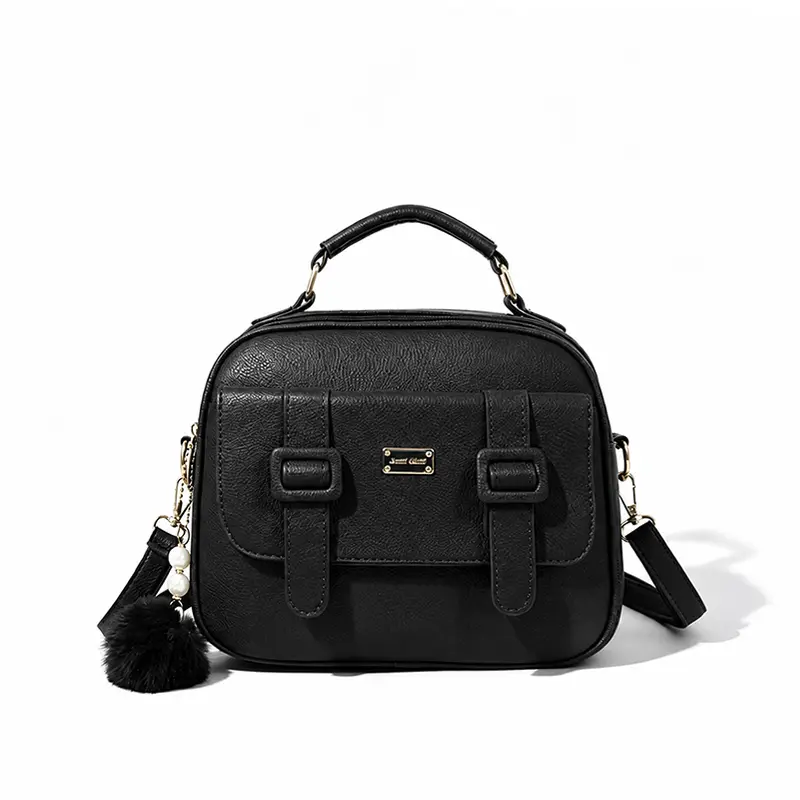 Bolsa Feminina de Ombro e Transversal Couro Sintético Fashion Leve e Versátil para Passeio B736